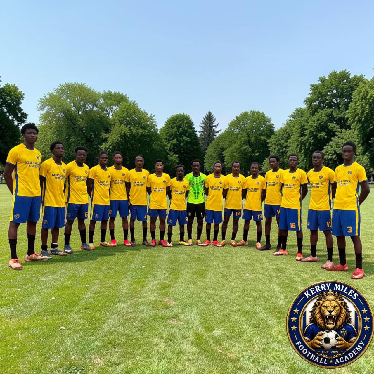 Kerry Miles Football Academy players training