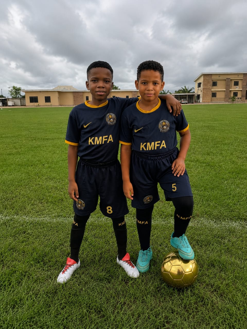 Young football player